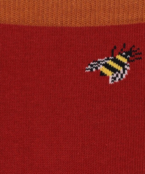 Paul Smith（ポールスミス）の「“Bee” バイカラー ソックス【250635 MD2】（ソックス/靴下・メンズ・グレー/ネイビー/マルーン・25-27）」の9枚目の写真