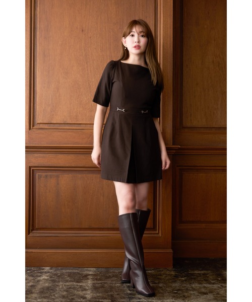 Bit Luxe Mini Dress（ワンピース）｜Her lip to（ハーリップトゥー