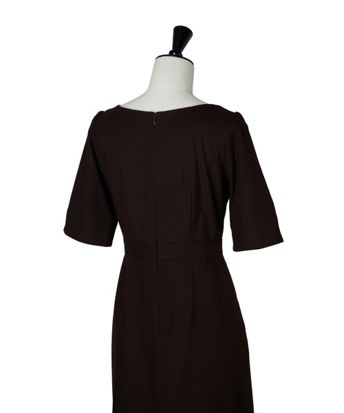 Her lip to(ハーリップトゥー)の「Bit Luxe Mini Dress(ワンピース・レディース・ブラウン系/ストライプ・S/M)」の5枚目の写真