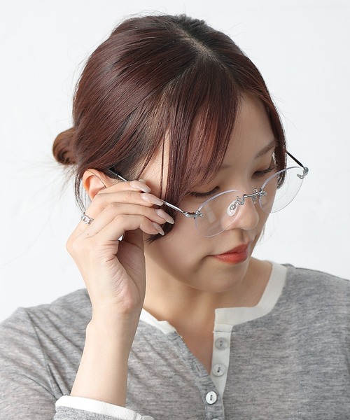 COLONY 2139（コロニートゥーワンスリーナイン）の「リムレスメガネ（メガネ・レディース・ゴールド/シルバー・FREE）」の6枚目の写真