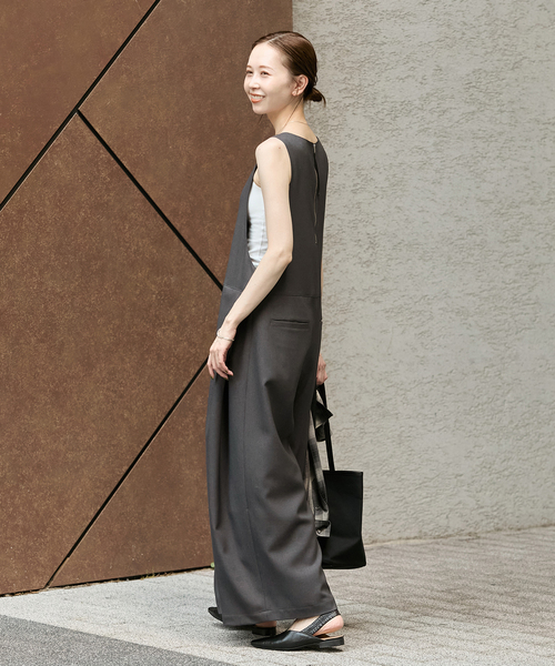 JOURNAL STANDARD(ジャーナルスタンダード)の「ウールライクストレッチ サロペット(その他パンツ・レディース・チャコールグレー・FREE)」の21枚目の写真