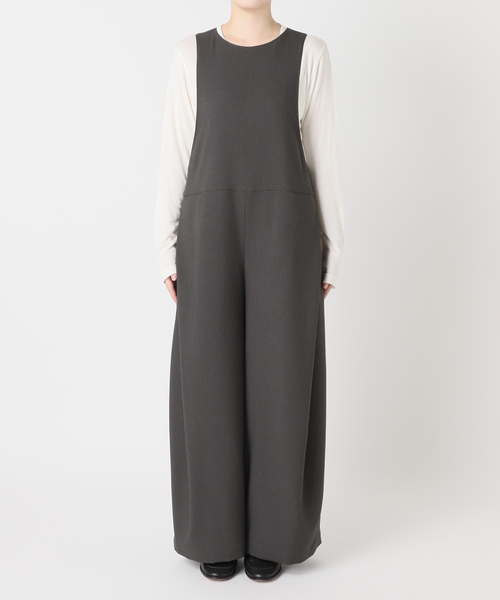 JOURNAL STANDARD(ジャーナルスタンダード)の「ウールライクストレッチ サロペット(その他パンツ・レディース・チャコールグレー・FREE)」の2枚目の写真