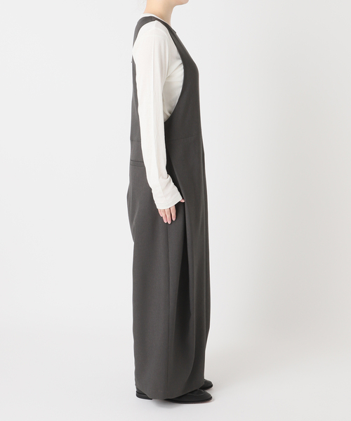 JOURNAL STANDARD(ジャーナルスタンダード)の「ウールライクストレッチ サロペット(その他パンツ・レディース・チャコールグレー・FREE)」の5枚目の写真