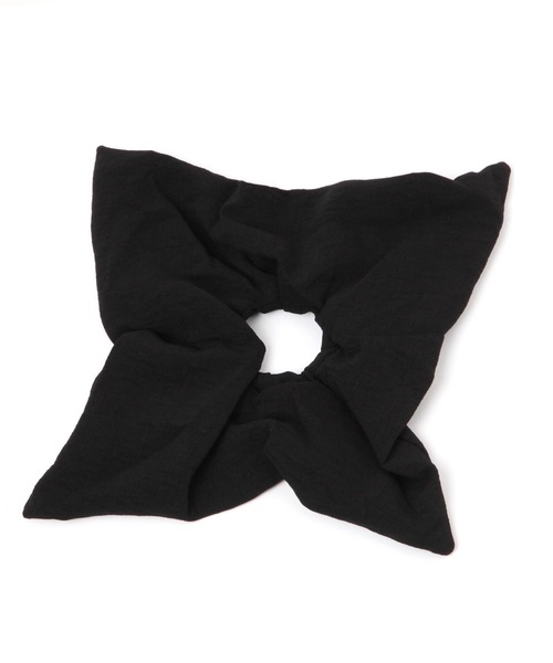 LAKOLE（ラコレ）の「スクエアシュシュ / 600731（シュシュ・レディース・ブラウン/オフホワイト/ブラック・FREE）」の2枚目の写真