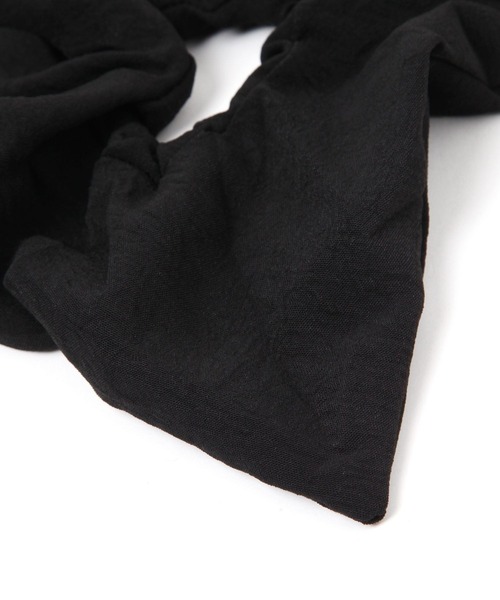 LAKOLE（ラコレ）の「スクエアシュシュ / 600731（シュシュ・レディース・ブラウン/オフホワイト/ブラック・FREE）」の5枚目の写真