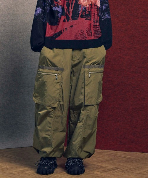 MAISON SPECIAL（メゾンスペシャル）の「《UNISEX》Big Pocket Wide Pants/ビッグポケットワイドパンツ【MAISON SPECIAL/メゾンスペシャル】■セットアップ対応■（カーゴパンツ・メンズ・ネイビー/キャメル/ブラウン/カーキ・0/2/1）」の3枚目の写真