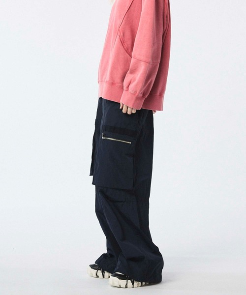 MAISON SPECIAL（メゾンスペシャル）の「《UNISEX》Big Pocket Wide Pants/ビッグポケットワイドパンツ【MAISON SPECIAL/メゾンスペシャル】■セットアップ対応■（カーゴパンツ・メンズ・ネイビー/キャメル/ブラウン/カーキ・0/2/1）」の10枚目の写真