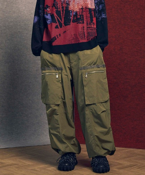 MAISON SPECIAL（メゾンスペシャル）の「《UNISEX》Big Pocket Wide Pants/ビッグポケットワイドパンツ【MAISON SPECIAL/メゾンスペシャル】■セットアップ対応■（カーゴパンツ・メンズ・ネイビー/キャメル/ブラウン/カーキ・0/2/1）」の16枚目の写真