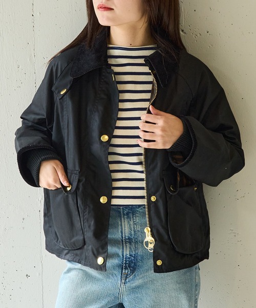Barbour(バブアー)の「【Barbour】barbour cropped beadnell wax jacket(その他アウター・レディース・ブラック/カーキ・10/12)」の16枚目の写真