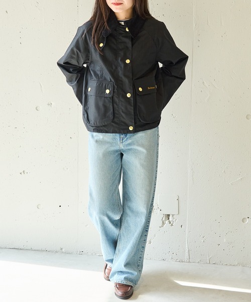 Barbour(バブアー)の「【Barbour】barbour cropped beadnell wax jacket(その他アウター・レディース・ブラック/カーキ・10/12)」の19枚目の写真