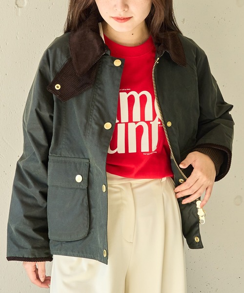 Barbour(バブアー)の「【Barbour】barbour cropped beadnell wax jacket(その他アウター・レディース・ブラック/カーキ・10/12)」の7枚目の写真