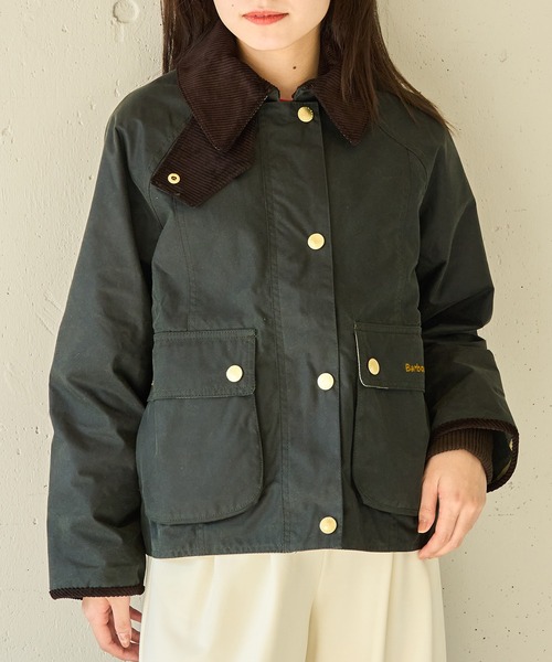 Barbour(バブアー)の「【Barbour】barbour cropped beadnell wax jacket(その他アウター・レディース・ブラック/カーキ・10/12)」の3枚目の写真
