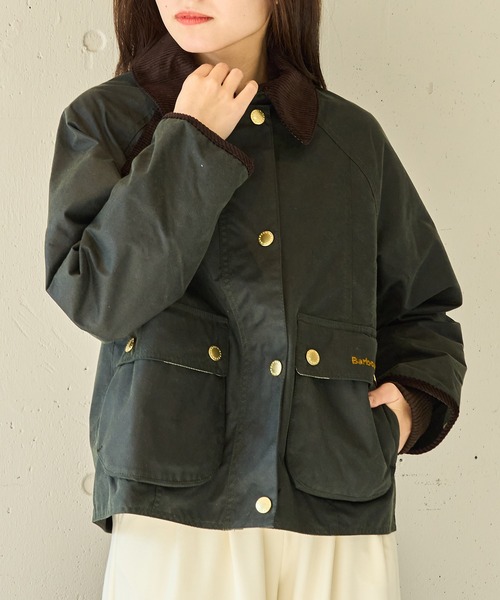 Barbour(バブアー)の「【Barbour】barbour cropped beadnell wax jacket(その他アウター・レディース・ブラック/カーキ・10/12)」の4枚目の写真