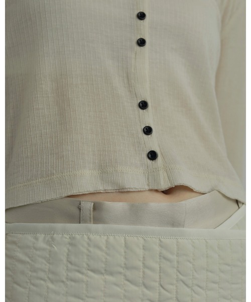 Sheer Rib Cardigan（カーディガン/ボレロ）｜anuke（アンヌーク