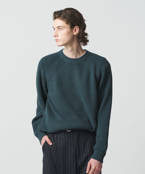 BEAUTY&YOUTH UNITED ARROWS（ビューティーアンドユースユナイテッドアローズ）の「クリスプ アゼ スリーク クルーネック ニット（ニット/セーター・メンズ・その他1/その他2/その他3/ブラック/コバルトブルー・S/L/XL/M）」の8枚目の写真