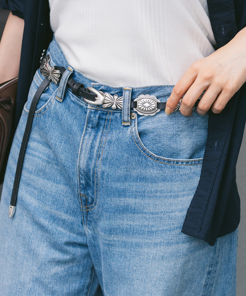 FRAMeWORK（フレームワーク）の「≪追加≫PUNTOVITA / プントヴィータ 別注CONCHO ベルト 2（ベルト・レディース・ブラック/ブラウン・FREE）」の2枚目の写真