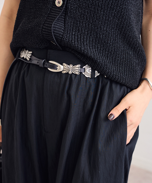 FRAMeWORK（フレームワーク）の「≪追加≫PUNTOVITA / プントヴィータ 別注CONCHO ベルト 2（ベルト・レディース・ブラック/ブラウン・FREE）」の7枚目の写真