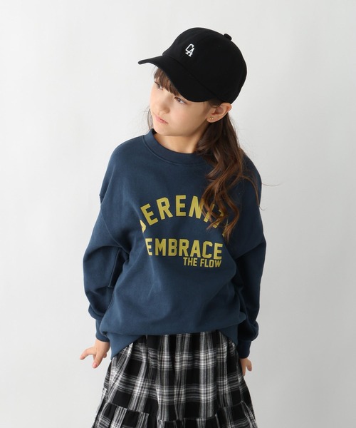 GLOBAL WORK（グローバルワーク）の「ヘビロテスウェットプリント長袖/579709（スウェット・キッズ・ライトグレー/ミント/ピンク/グリーン/チャコールグレー/ブルー/ブラック/グレイッシュベージュ/ダークグレー/ブルー系その他4・130cm/140cm/150cm/160cm）」の9枚目の写真