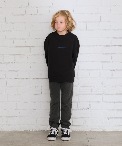 GLOBAL WORK（グローバルワーク）の「ヘビロテスウェットプリント長袖/579709（スウェット・キッズ・ライトグレー/ミント/ピンク/グリーン/チャコールグレー/ブルー/ブラック/グレイッシュベージュ/ダークグレー/ブルー系その他4・130cm/140cm/150cm/160cm）」の12枚目の写真