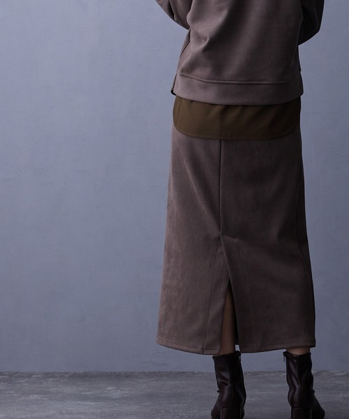 NICOLE white（ニコルホワイト）の「【セットアップ】フードプルオーバー×ロングスカート（ワンピース・レディース・チャコール/グレー・FREE）」の11枚目の写真