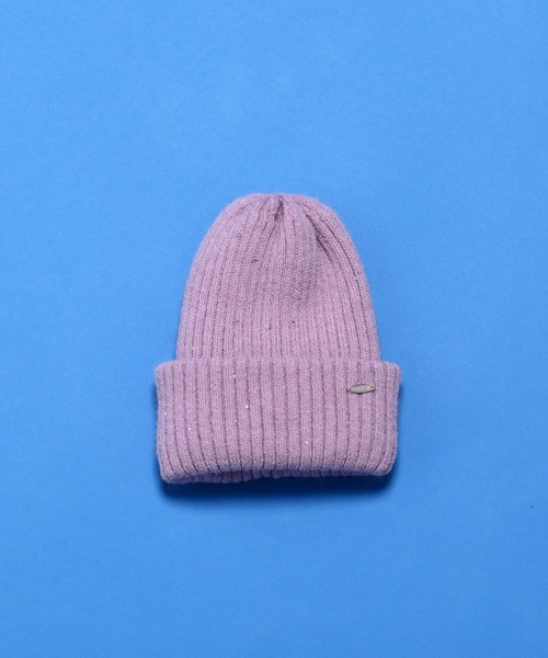BAYFLOW（ベイフロー）の「[ふわふわで被り心地◎]ラメニットワッチ(KIDS)（ニットキャップ/ビーニー・キッズ・アイボリー/ブラック/パープル・FREE）」の3枚目の写真