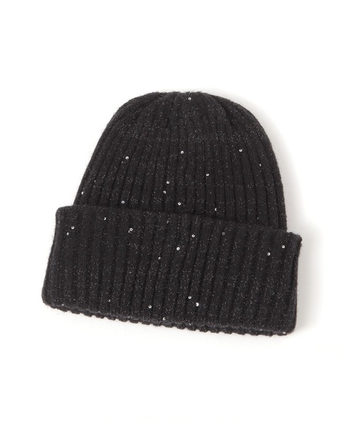 BAYFLOW（ベイフロー）の「[ふわふわで被り心地◎]ラメニットワッチ(KIDS)（ニットキャップ/ビーニー・キッズ・アイボリー/ブラック/パープル・FREE）」の12枚目の写真