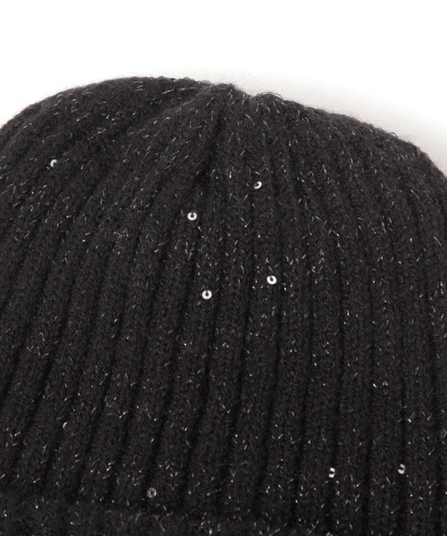 BAYFLOW（ベイフロー）の「[ふわふわで被り心地◎]ラメニットワッチ(KIDS)（ニットキャップ/ビーニー・キッズ・アイボリー/ブラック/パープル・FREE）」の17枚目の写真