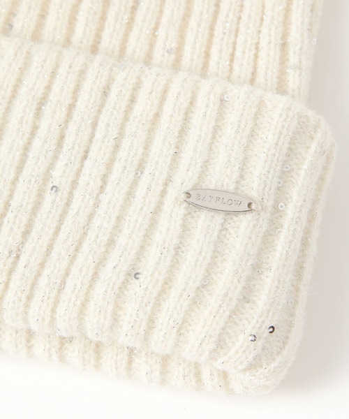 BAYFLOW（ベイフロー）の「[ふわふわで被り心地◎]ラメニットワッチ(KIDS)（ニットキャップ/ビーニー・キッズ・アイボリー/ブラック/パープル・FREE）」の15枚目の写真