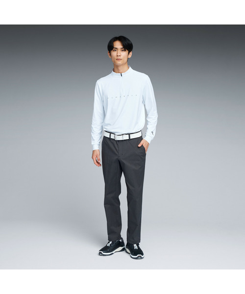 PUMA（プーマ）の「PUMA プーマ メンズ ゴルフ PB ハーフジップ 長袖 ハイネック シャツ（Tシャツ/カットソー・メンズ・ネイビー/ホワイト系その他/ブラック・XX-LARGE/SMALL/X-LARGE/LARGE/MEDIUM）」の9枚目の写真