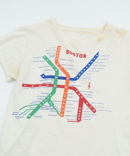 LABORATORY R（ラボラトリーアール）の「【USED】70’s “BOSTON Subway” スーベニア Tシャツ（Tシャツ/カットソー・メンズ・ホワイト・X-SMALL）」の13枚目の写真