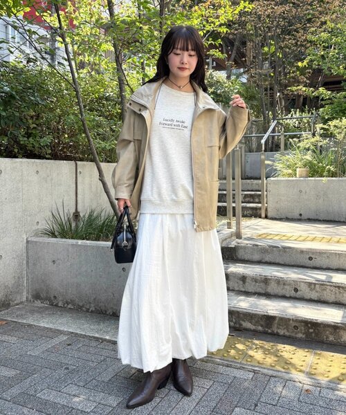 2サイズ展開/ウエストが絞れるのが嬉しい！】ドロストフェイクレザー