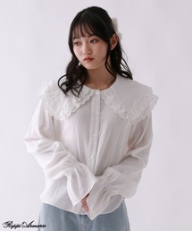 repipi armario | 【girly line】BIGエリブラウス(シャツ/ブラウス)