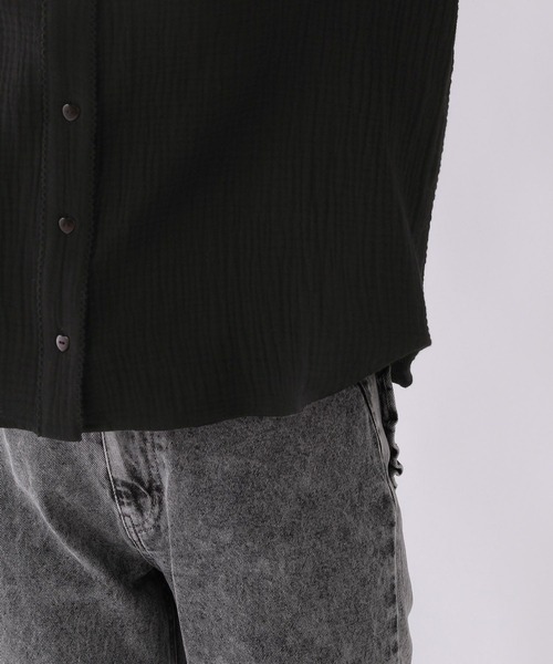 repipi armario（レピピ アルマリオ）の「【girly line】BIGエリブラウス（シャツ/ブラウス・キッズ・サックスブルー/ブラック/オフホワイト・LARGE/MEDIUM/SMALL）」の16枚目の写真