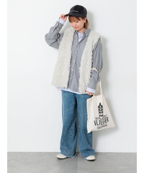 Lugnoncure（ルノンキュール）の「ミドルボアベスト（ベスト・レディース・チャコールグレー/オフホワイト/モカ・F）」の7枚目の写真