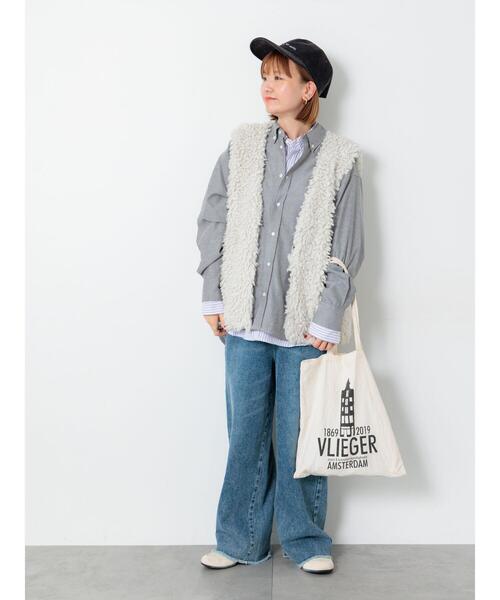 Lugnoncure（ルノンキュール）の「ミドルボアベスト（ベスト・レディース・チャコールグレー/オフホワイト/モカ・F）」の8枚目の写真