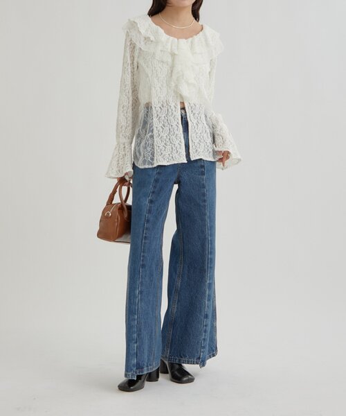 mystic レース切替デニム 新色も登場！】周りと差をつける主役級レース