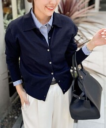 NOLLEY’S | 《手洗い可能》16Gマレー襟付きカーディガン(カーディガン/ボレロ)