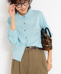 NOLLEY’S | 《手洗い可能》16Gマレー襟付きカーディガン(カーディガン/ボレロ)