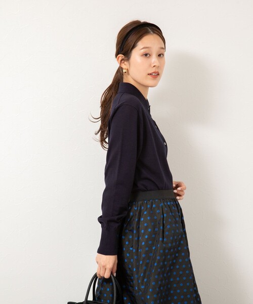 手洗い可能》16Gマレー襟付きカーディガン（カーディガン/ボレロ