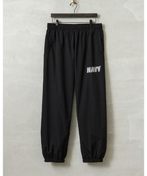 WAIPER.inc（ワイパーインク）の「USNA　オフィシャルライセンス ナイロン トレーニングパンツ NAVYプリント（スウェットパンツ）」