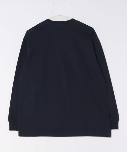 BIRDWELL（バードウェル）の「【BIRDWELL/バードウェル】WORDMARK LS T- SHIRT　JAPAN LIMITED　日本別注　ブランドロゴ　ロンT（Tシャツ/カットソー・メンズ・ブラック/ホワイト/ネイビー・LARGE/MEDIUM/X-LARGE）」の4枚目の写真