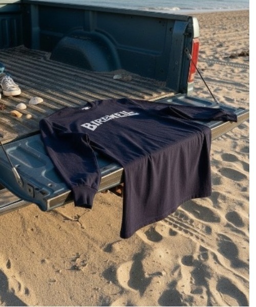 BIRDWELL（バードウェル）の「【BIRDWELL/バードウェル】WORDMARK LS T- SHIRT　JAPAN LIMITED　日本別注　ブランドロゴ　ロンT（Tシャツ/カットソー・メンズ・ブラック/ホワイト/ネイビー・LARGE/MEDIUM/X-LARGE）」の9枚目の写真
