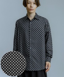 improves | ドットパターン オーバーサイズ 長袖 レギュラーシャツ(シャツ/ブラウス)