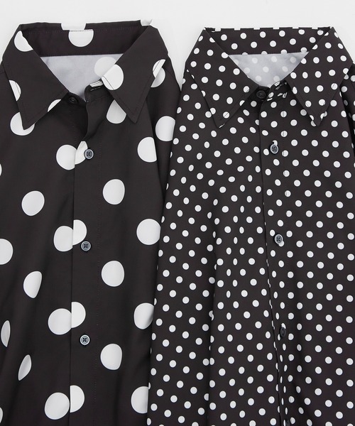improves（インプローブス）の「ドットパターン オーバーサイズ 長袖 レギュラーシャツ（シャツ/ブラウス・メンズ・ブラック/ブラック系・X-LARGE/LARGE/MEDIUM/SMALL）」の12枚目の写真