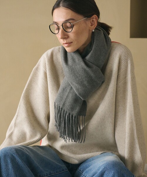 新品未使用　ユナイテッドアローズ　フードストール　写真追加しています ニット フードストール