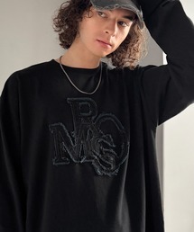 Classical Origin（クラシカルオリジン）の「「主役級アイテム。」フリンジパッチワーク使いリラックスTシャツ／Fringe and Patchwork Relaxed T-Shirt（Tシャツ/カットソー）」