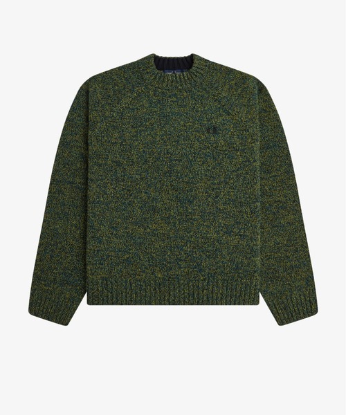 FRED PERRY(フレッドペリー)の「Twisted Marl Mock Neck Jumper/メランジモックネックニット(ニット/セーター・レディース・イエロー/ピンク・10)」の8枚目の写真