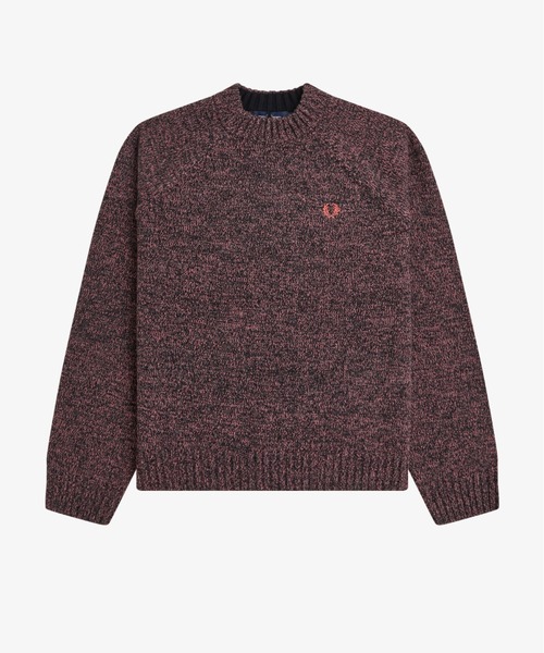 FRED PERRY(フレッドペリー)の「Twisted Marl Mock Neck Jumper/メランジモックネックニット(ニット/セーター・レディース・イエロー/ピンク・10)」の14枚目の写真