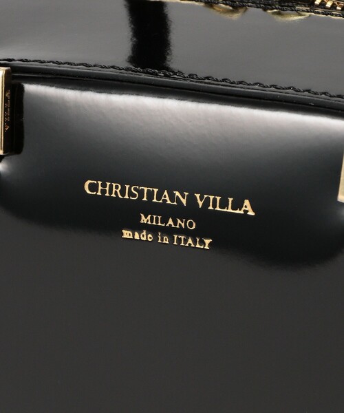 Demi-Luxe BEAMS（デミルクス ビームス）の「CHRISTIAN VILLA / スクエア ボストン バッグS＊（トートバッグ・レディース・ブラック・ONE SIZE）」の7枚目の写真