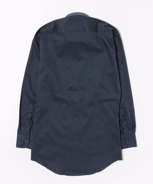 TOKYO SHIRTS(トウキョウシャツ)の「【超形態安定】 形態安定ノンアイロン ワイド 長袖ビジネスワイシャツ(ビジネスシャツ・メンズ・ネイビー・首回り39cm-裄丈80cm/首回り39cm-裄丈84cm/首回り41cm-裄丈82cm/首回り41cm-裄丈86cm/首回り42cm-裄丈82cm/首回り42cm-裄丈86cm/首回り43cm-裄丈82cm/首回り43cm-裄丈86cm/首回り37cm-裄丈80cm)」の7枚目の写真
